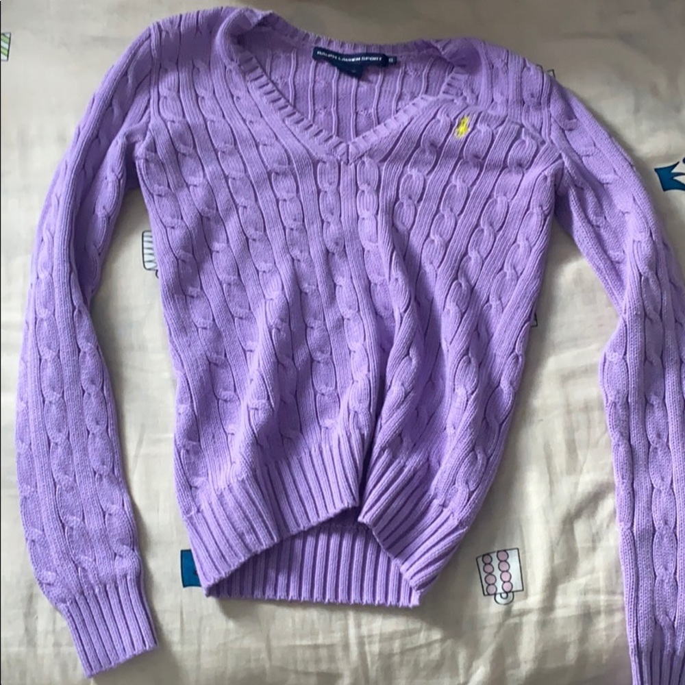 purple ralph lauren long sleeve